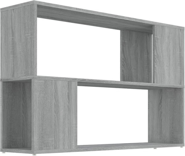 vidaXL Bücherregal Grau Sonoma, Wandmontage, B/T/H: 100 x 24 x 63 cm - Bild 1