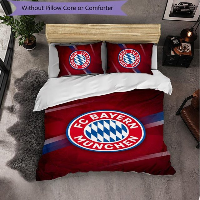 FC Bayern München Bettwäsche-Set 3-teilig von Limi Supply C in Rot mit Bettbezug und Kissenbezug, B/H: 140 x 200 cm - Bild 1