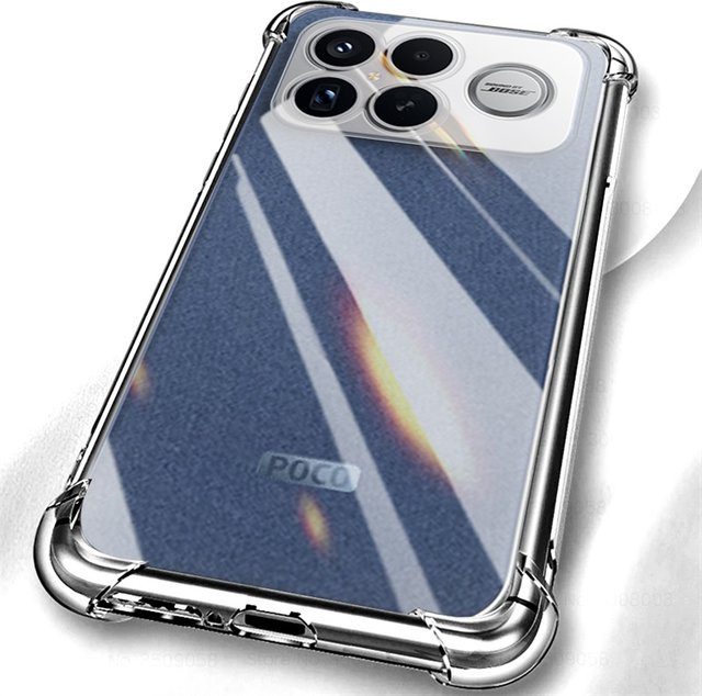 Stoßfeste Silikon Schutzhülle für Xiaomi Poco F8 Ultra 5G in Transparent - Bild 1