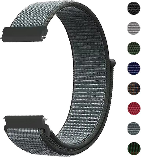 Huami Uhrenarmband Nylon, geflochtenes Schlaufenarmband, Schwarz, Unisex - Bild 1