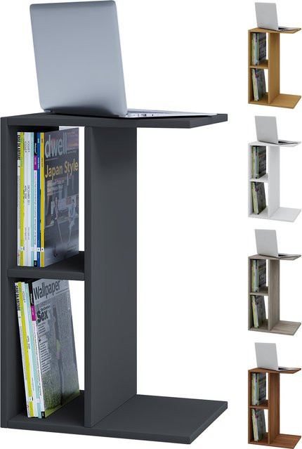 VCM Beistelltisch aus Holz mit Holzstruktur-Nachbildung, H x B x T: 63 x 40 x 30 cm - Bild 1