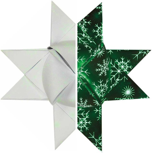 Rico Design Paper Poetry Fröbelstreifen nachtleuchtend in Weiß und Grün, 40 Stück, 120g/m2 - Bild 1