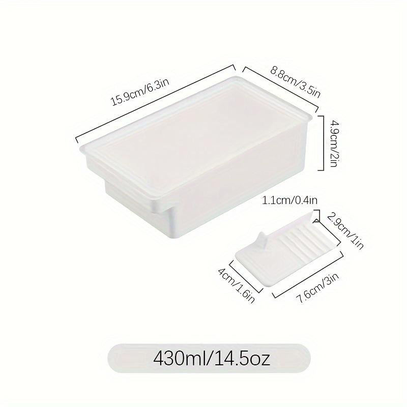 Kichen Story Aufbewahrungsbox für Butter und Käse mit Deckel, transparent und weiß - Bild 4