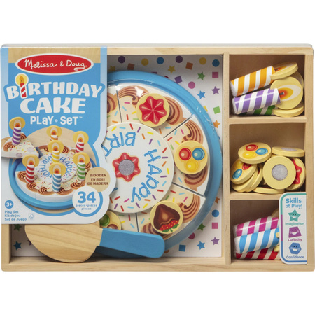 Melissa & Doug Holz Geburtstagskuchen Spielküche in Bunt/Mehrfarbig