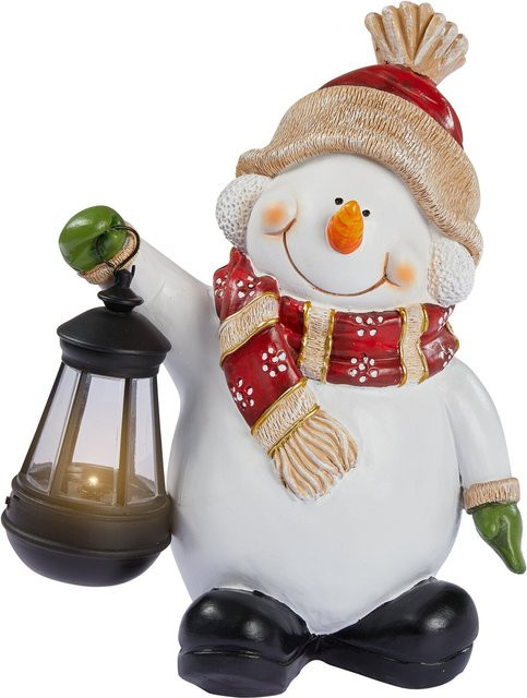 Solar-Laterne Schneemann Hugo von viva domo in Weiss - Bild 1
