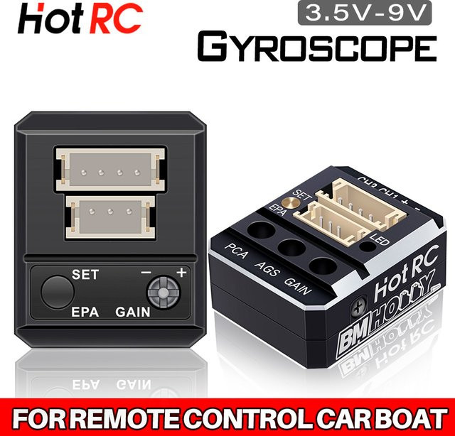 HotRC Gyroskop Automatische Stabilität Steuerung für RC Auto Rally Auto Level Drift Auto Boot - Bild 1