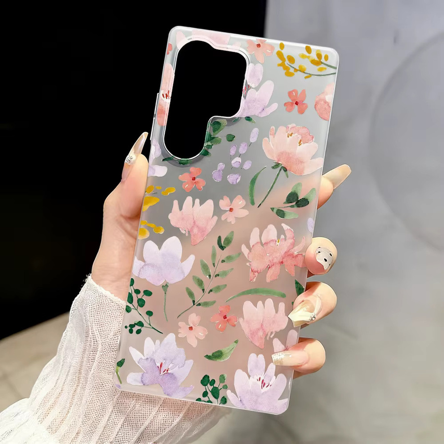 Matte Handyhülle mit Blumen-Design für Samsung Galaxy S25 Ultra S24 FE S23 A56 A55 A54 A53 A36 A35 A34 A26 A17 A16 A15 A07 A06 A05s von AKABEILA - Bild 2