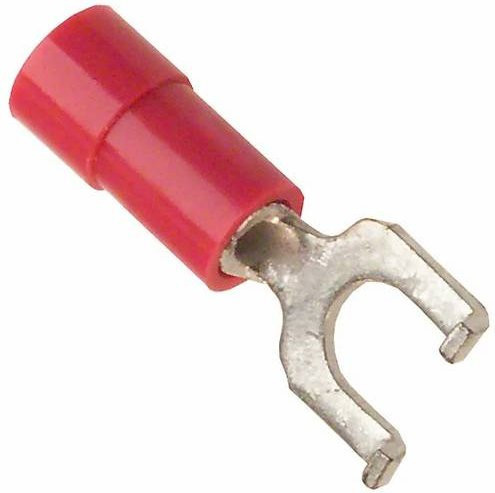 Molex Gabelkabelschuh 191210008 in Rot mit 4mm Loch-Ø - Bild 1