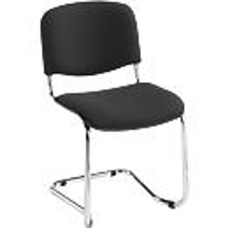 Freischwinger NowyStyl ISO Swing in Schwarz mit Stoffbezug und Cantilever-Gestell - Bild 3