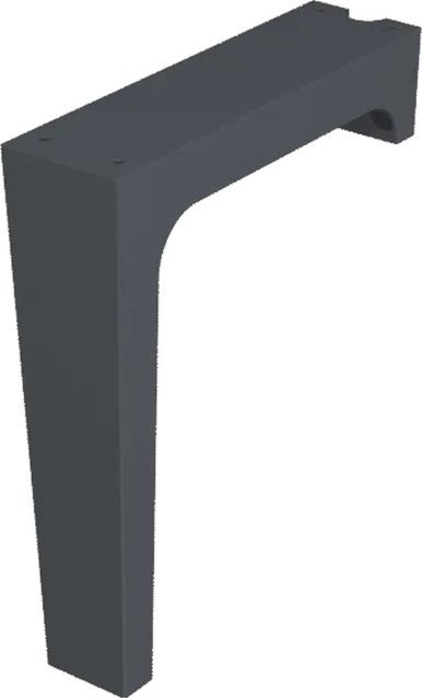 Delabie Winkelfuß MINERALCAST in Anthrazit und Blau, Höhe: 525 mm - Bild 1