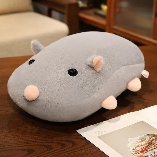 Kidsly Maus-Plüschkissen, grau, 60cm - Bild 1