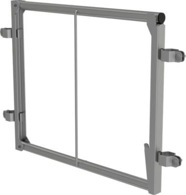 Krause Durchgangssperre für Podestleitern mit selbstschließender Sicherungstür, grau, B/H: 64,0 x 53,0 cm - Bild 1