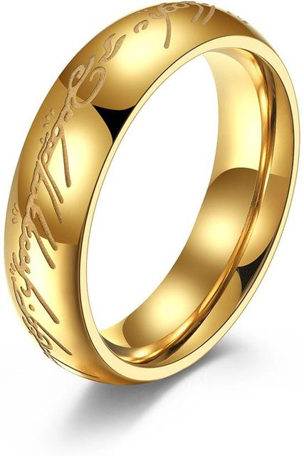 YIRAN Ring Edelstahl, Gold, Unisex - Bild 1
