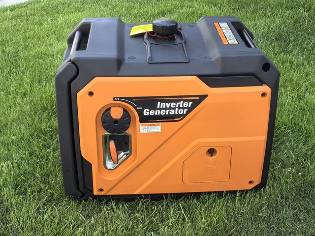 YHS Tragbarer Benzin-Generator 4,5kW 5kVA mit Fernstart in Orange - Bild 1