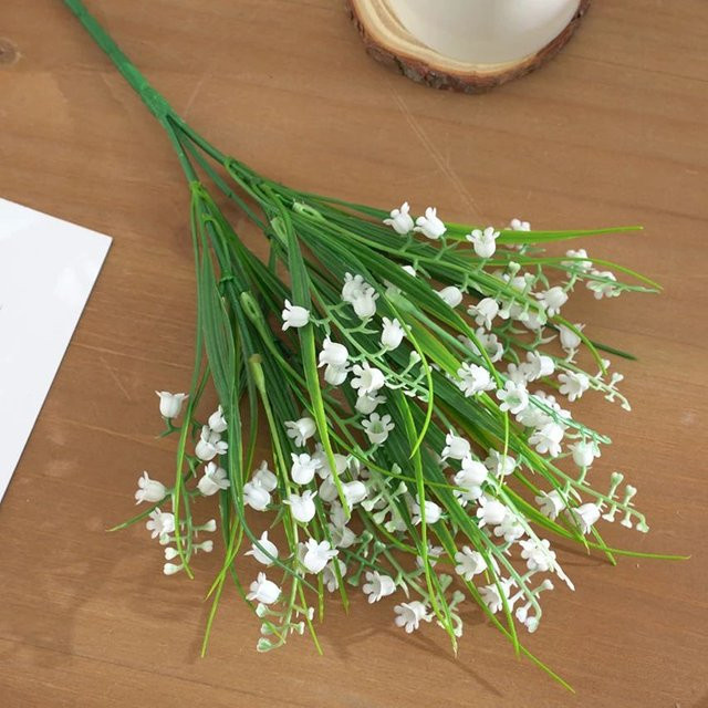 Künstliche Seidenblumen Maiglöckchen von TTCY in Weiß und Grün für Hochzeiten, Garten und DIY-Dekoration - Bild 1