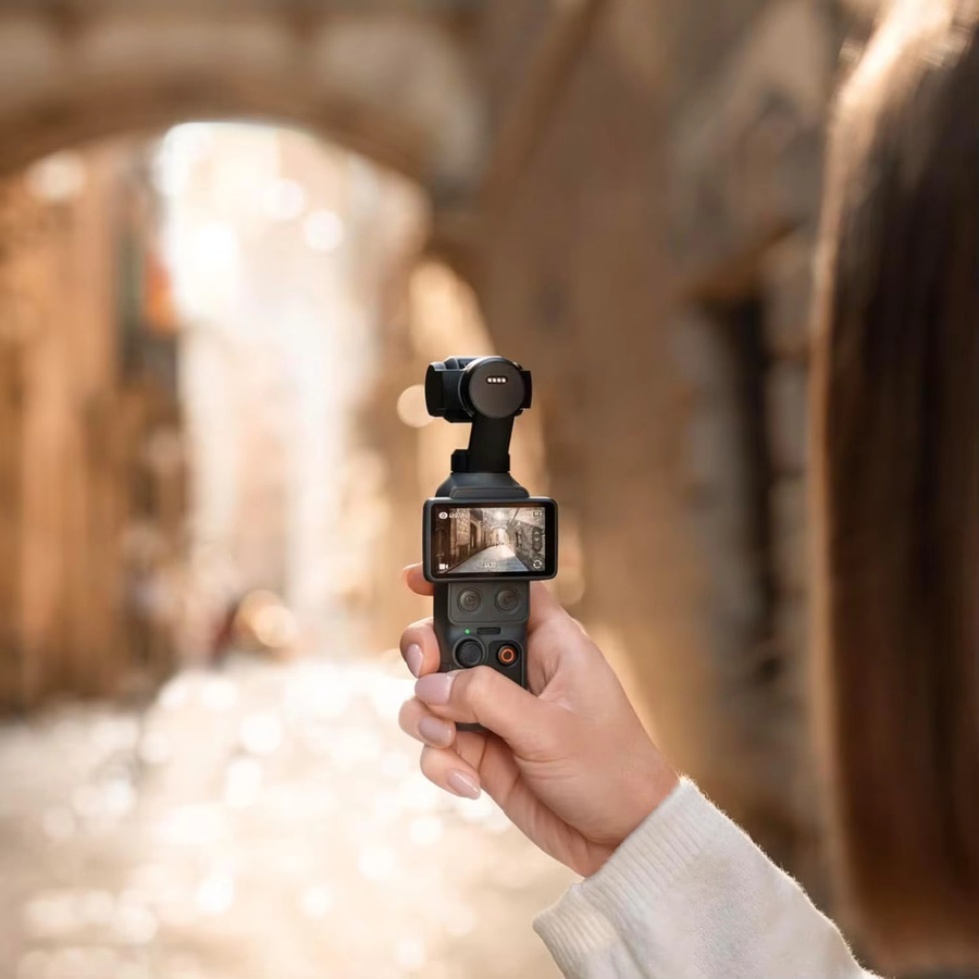 DJI Osmo Pocket 4 Action Camera mit 1-Zoll-CMOS, 4K/240fps, 3-Achsen-Stabilisierung und 107GB integriertem Speicher in Schwarz - Bild 2