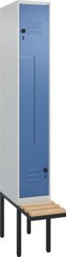 C+P Z-Spind Classic PLUS Sitzbank mit 2 Fächern und Sicherheits-Drehriegel, Buche-Hartholz, B/T/H: 212,0 x 30,0 x 81,5 cm - Bild 1