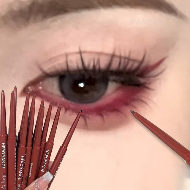 Eyeliner-Stift, weinrot, matt, 12 Farben - Bild 1
