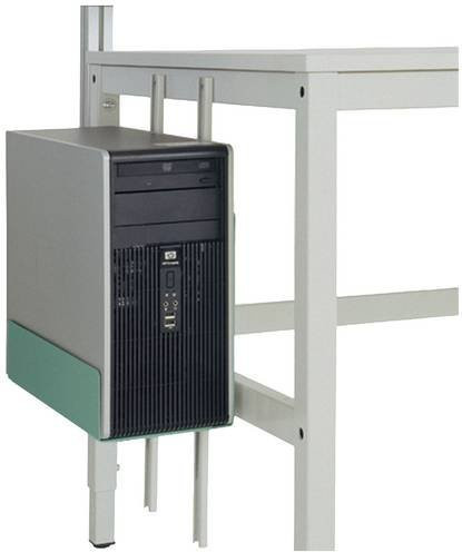 Manuflex CPU-Halter ZB3607.0001 in Graugrün, B/T/H: 180-250 x 450 x 290 mm - Bild 1