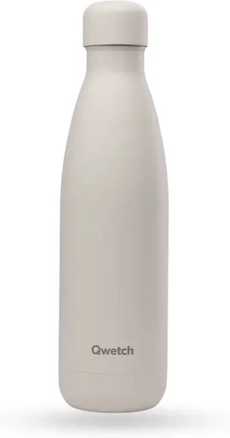 Isolierflasche Qwetch Originals in Beige - Bild 1