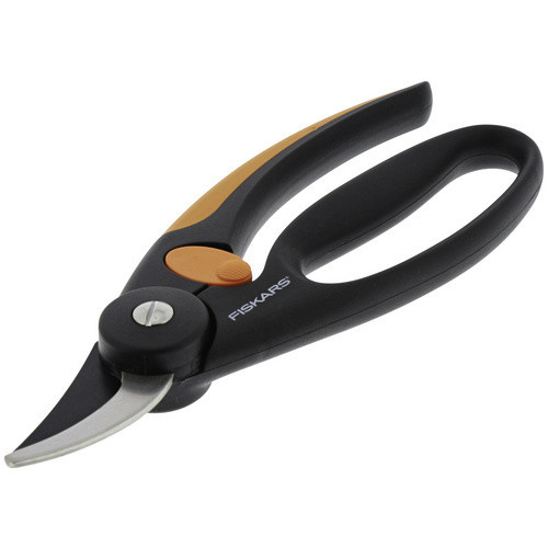 Fiskars Bypass-Gartenschere Elegance in Schwarz-Orange aus Edelstahl und Kunststoff, Länge: 19,5 cm - Bild 3