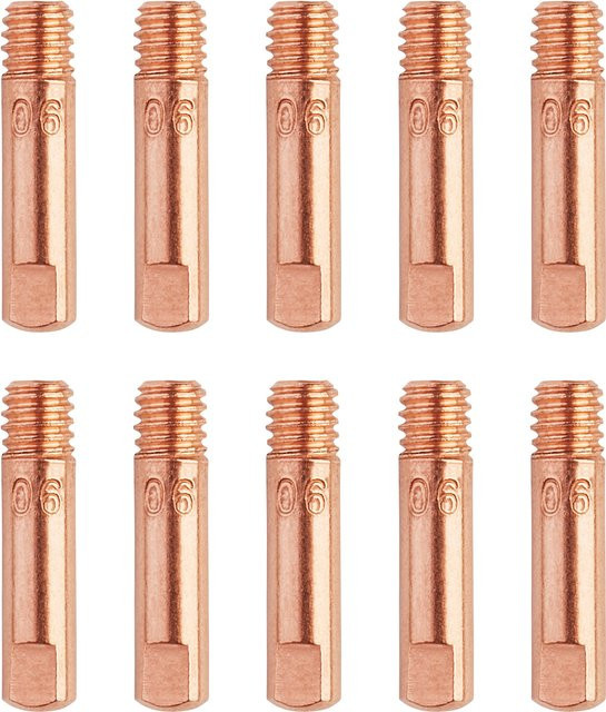 Parkside Düsenset für Fülldraht-Schweißgerät PSDF B1 in Kupfer und Gold (0,6 mm) - Bild 1