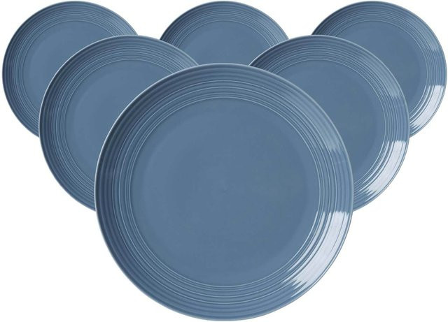 Ritzenhoff & Breker Speiseteller Levi Dinner Plate, Blau, 6er Set, Durchmesser: 27 cm - Bild 1