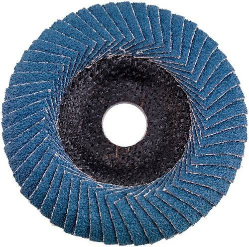 Metabo Lamellenschleifscheibe für Metall, Blau, Körnung 80, Bohrungs-Ø 22,23 mm, 10 Stück - Bild 1