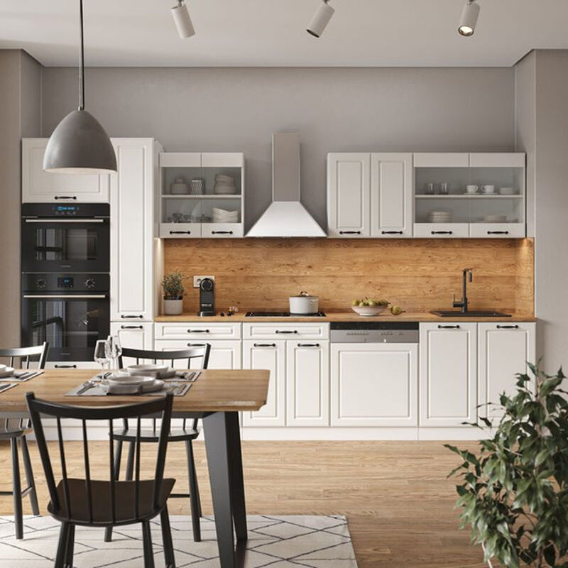 Vicco Küchenzeile R-Line Landhaus Weiß Breite: 350 cm - Bild 2