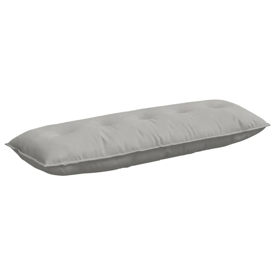 vidaXL Rückenkissen aus Mikrofaserstoff in Hellgrau, B: 140 cm, H: 50 cm - Bild 2