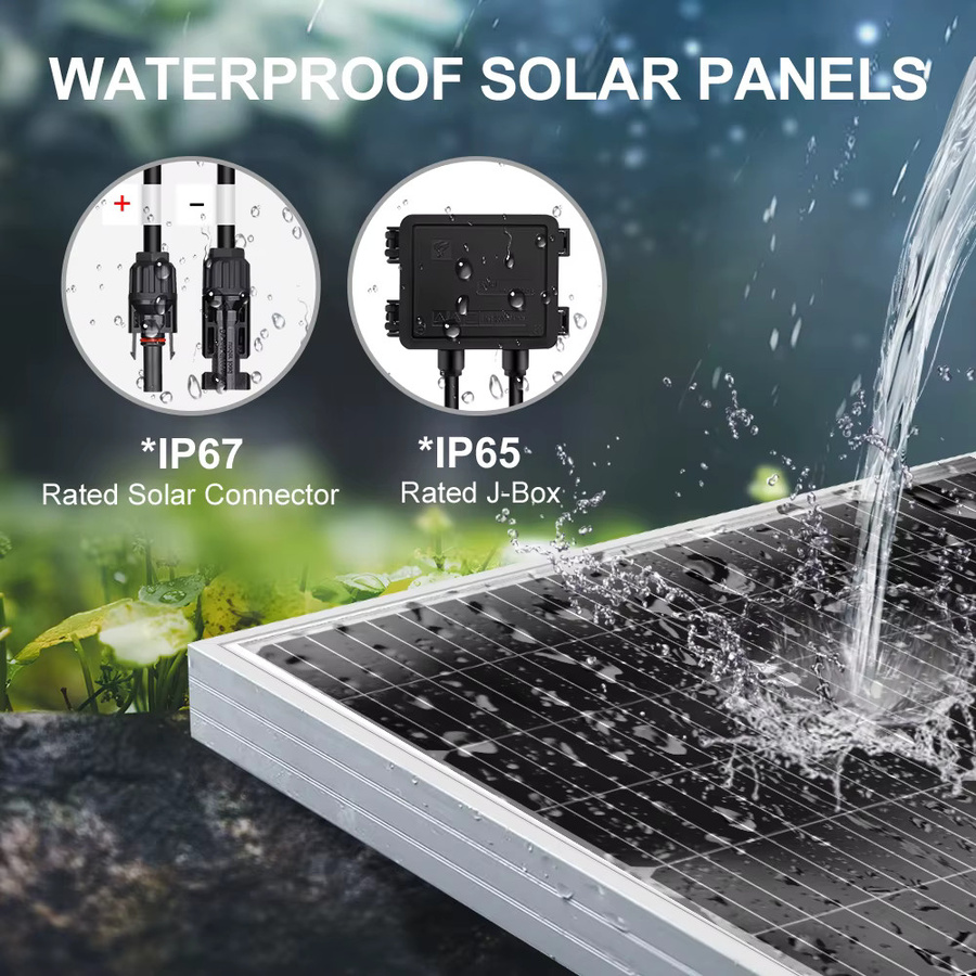 Dokio Starres Solarpanel Set mit 12V Controller in Schwarz für Home Charge - Bild 6
