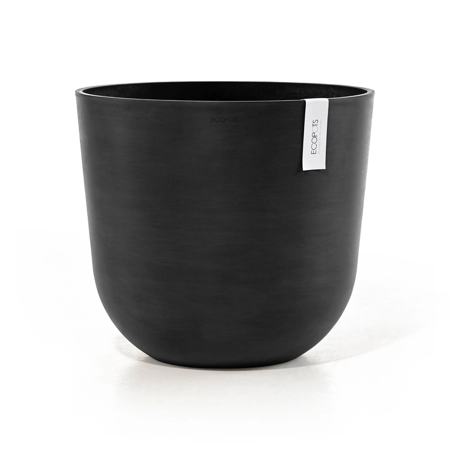 Ecopots Pflanztopf Oslo Dunkelgrau in runder Form, Höhe: 45 cm, Durchmesser: 39,2 cm - Bild 2