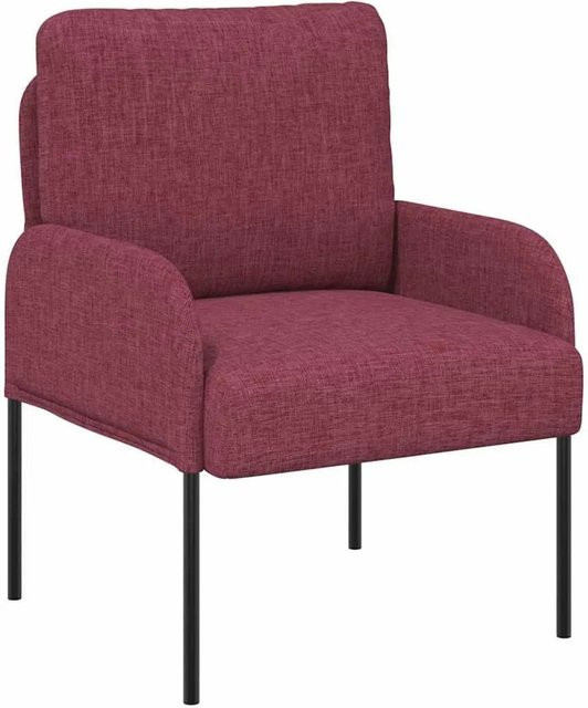 vidaXL Sofa mit Kissen in Weinrot mit Armlehnen und Sperrholzgestell - Bild 1