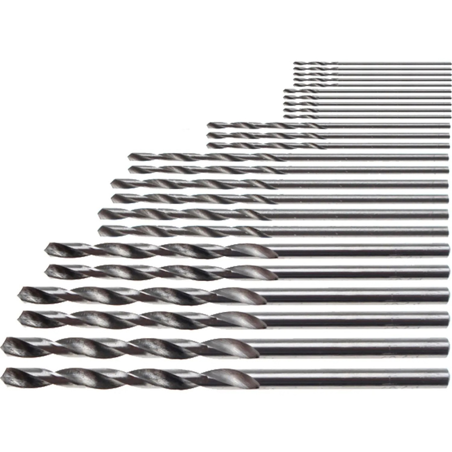 BGS HSS Minibohrer-Set 25-teilig, Durchmesser 0,5 - 3,0 mm, Silber - Bild 2