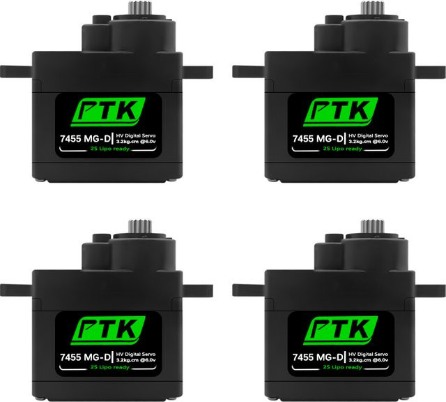 PTK 7455MG-D Servo, Digital Servo, mit Metallgetriebe, Schwarz - Bild 1