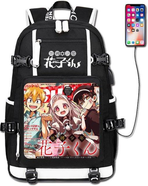 3-teiliges Schulrucksack-Set in Schwarz aus Oxford-Stoff mit Schultasche und Federmäppchen - Bild 1