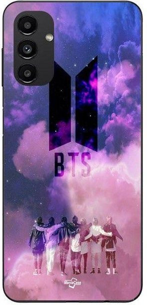 Maniacase Handyhülle für Samsung Galaxy A13 5G mit BTS Kpop Logo in Schwarz - Bild 1