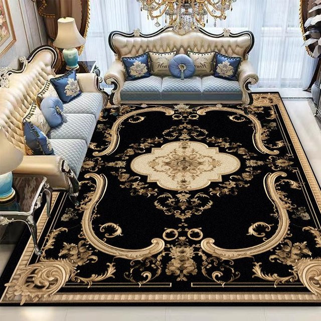 Wucifang Jewelry Perserteppich in Schwarz, moderner geometrischer Design, maschinengefertigt, rutschfest und waschbar, B/T: 200 x 300 cm - Bild 1