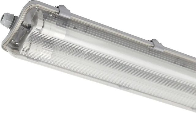 Shada LED-Feuchtraumleuchte Wannenleuchte in Grau mit 4000 K und 60 cm Länge - Bild 1