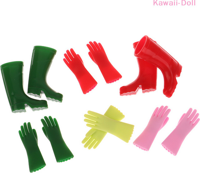DIAPER&CORED Puppen-Regenstiefel, Gartenhandschuhe, Backhandschuhe, Wäschenetze, Bauernhof, 1-teiliges Set - Bild 1