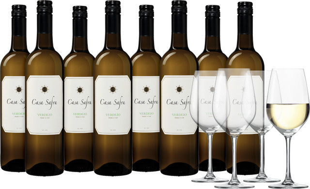 Casa Safra Verdejo Weißwein, Spanien, 8 x 0,75 l - Bild 1