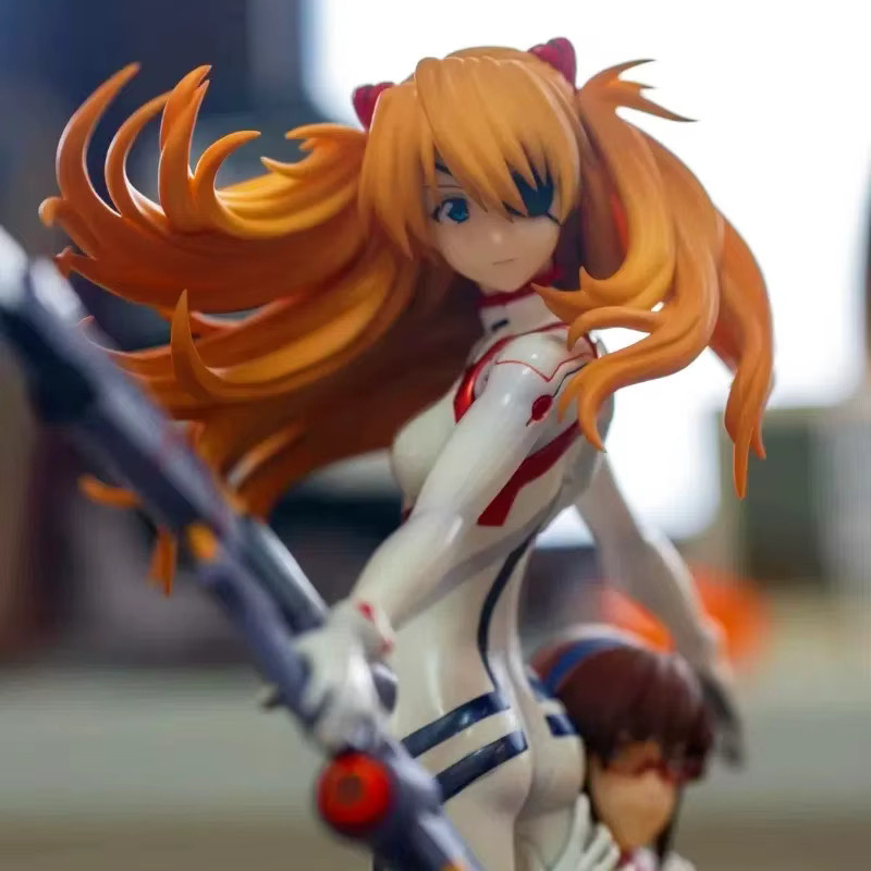 Bandai Eva Asuka Mari Makinami Actionfigur Anime Bishoujo Modell Multicolor, Höhe: 27 cm - Bild 3