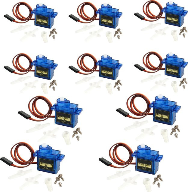 stemedu SG90 Servomotor Micro 9g, 180/270° winkelverstellbar, 360° Rotation - Bild 1
