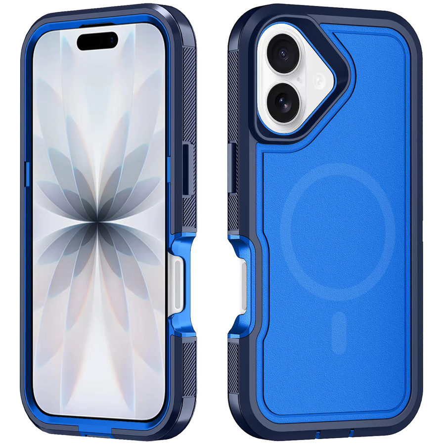 Ottbox Armor Defender XT Magnetische Handyhülle für iPhone 17 Pro Max, Air 17E und 16E, Stoßfeste Schutzhülle, Schwarz und Blau - Bild 2