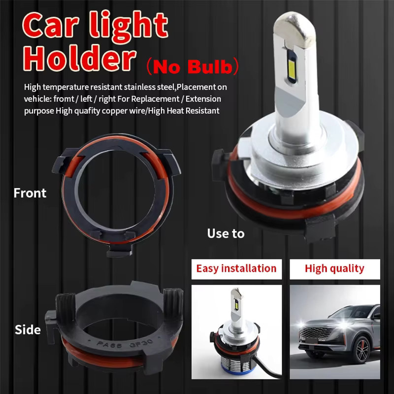 APMATAUTO 10er Set H7 LED Scheinwerfer Adapter Halterung in Schwarz für Opel, Vauxhall, Mazda, VW und Honda - Bild 3
