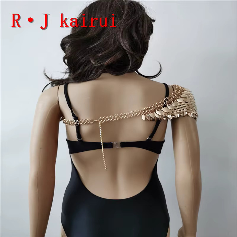 R·J kairui Schulterkette, Gold, Unisex - Bild 2