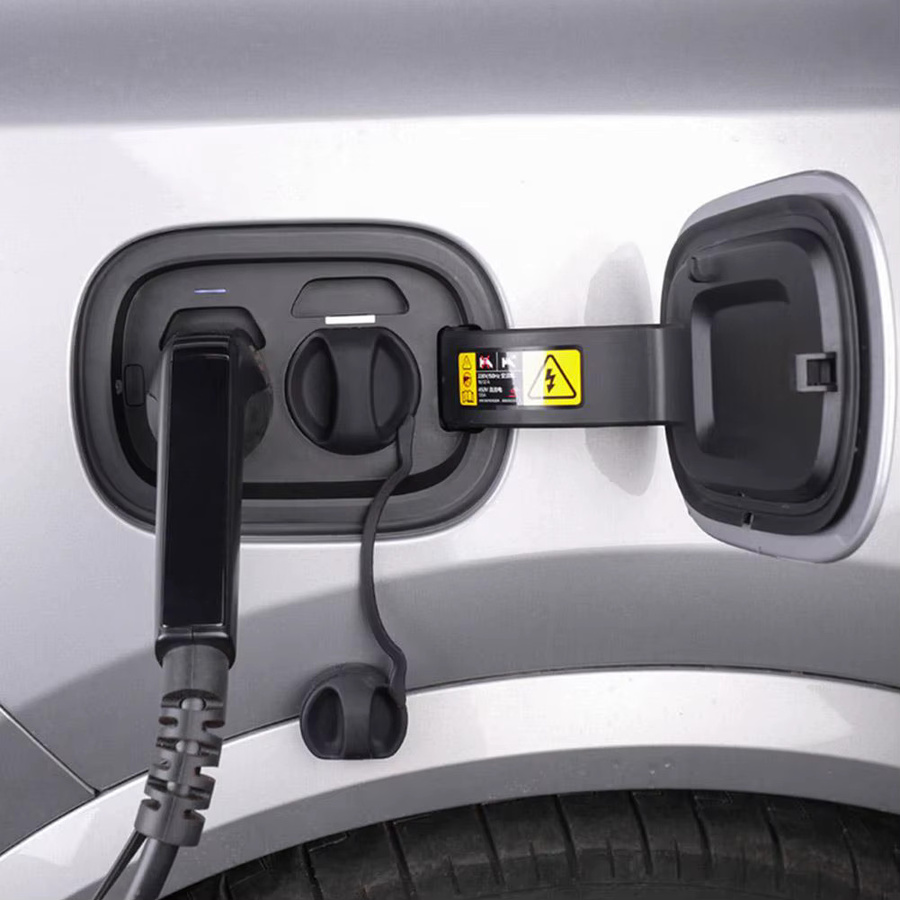Leading Ideal Ladeschutzabdeckung für LiXiang L7 L8 L9, wasserdichte und staubdichte Gummiabdeckung für das Autoladegerät, Schwarz - Bild 2
