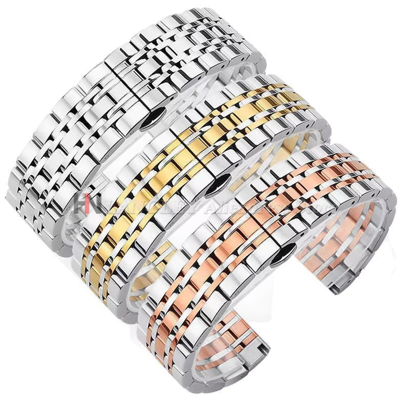 Uhrenarmband Edelstahl, gebogenes Ende, Langley - Bild 2