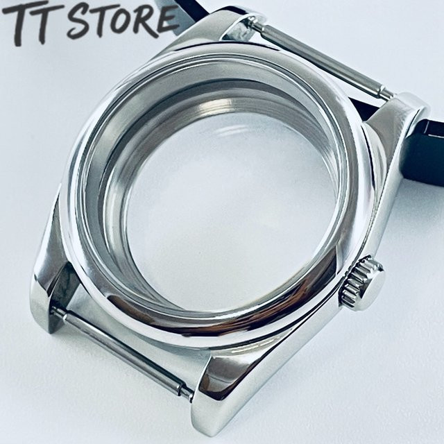 CHIKUANG Uhrengehäuse, Silber, 36mm/40mm, Saphirglas, Wasserdicht - Bild 1