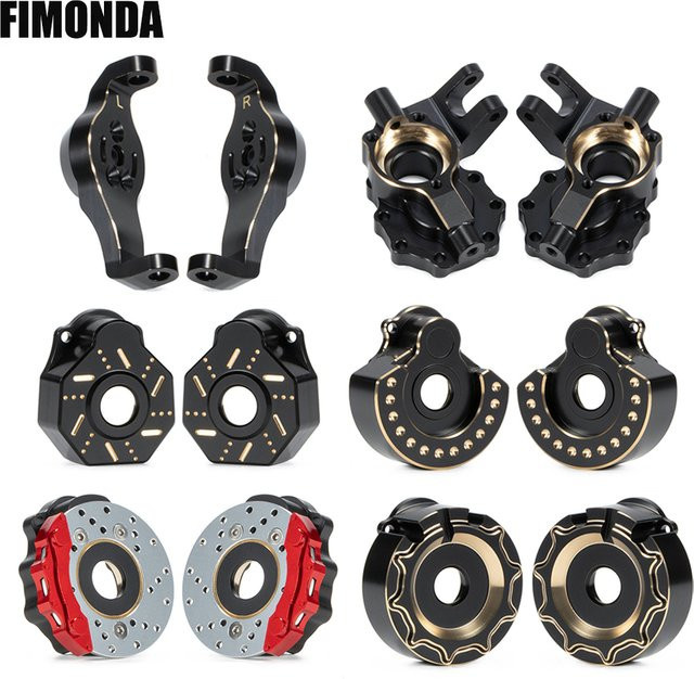Fimonda Schwarze TRX4 Messinggewichte Portalachsgehäuse, Metall, Zubehör - Bild 1